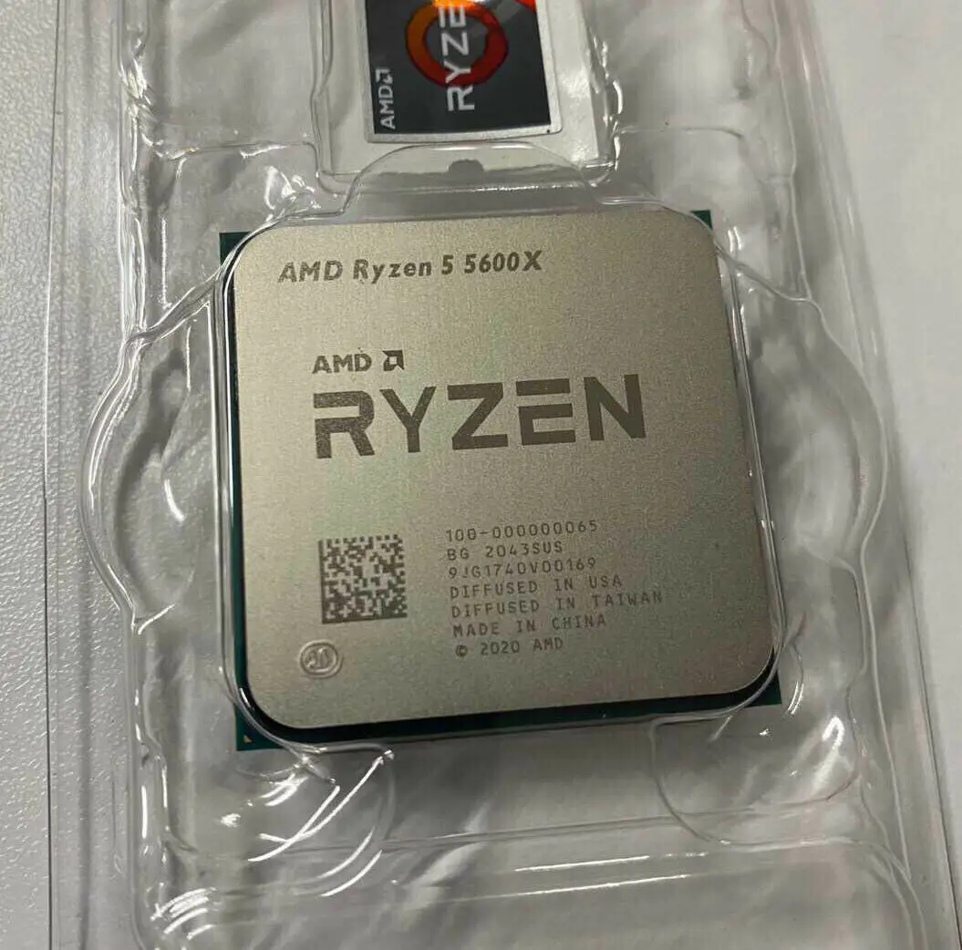 AMD Ryzen 5 5600X Desktop Procesorių 3.7 GHz 6 Branduolių AM4 CPU 12 Sriegis 65W TDP DDR4 Procesorius AMD Ryzen 5