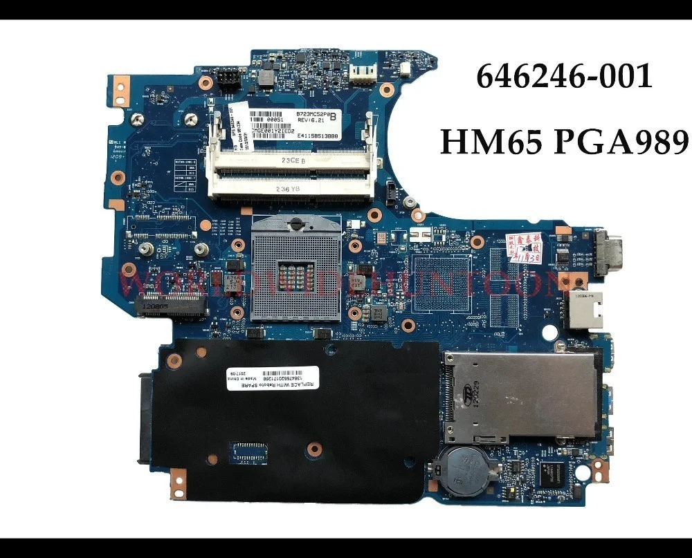 Restauruotas Nešiojamas Plokštę HP Probook 4530S 4730S 646246-001 658341-001 HM65 PGA989 DDR3 100% Visiškai Išbandyta